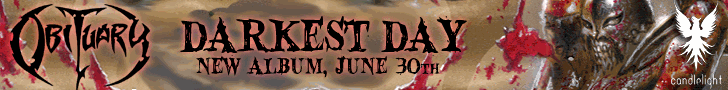 Obituary "Darkest Day" album banner 2009