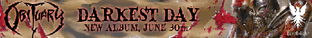 Obituary "Darkest Day" album banner 2009