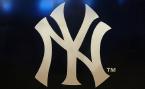 New York Yankees logo - white on blue