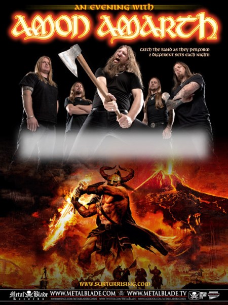 AMON AMARTH "An Evening With" promo tour poster pic!