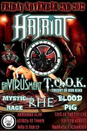 Hatriot - concert flyer - November 2 - 2012