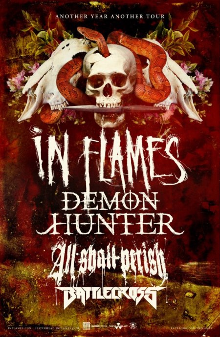 In Flames - Demon Hunter - NA Tour - poster promo - 2012