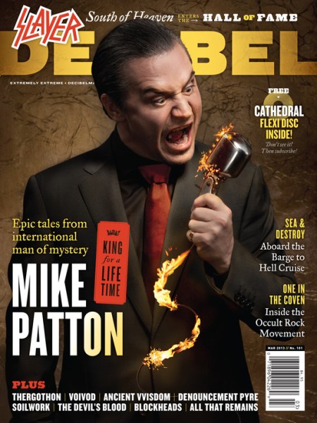 Mike Patton - Decibel Magazine - cover promo