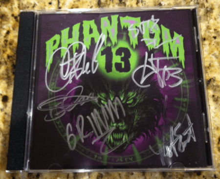 Phantom 13 - Autographed CD - front cover - 2013