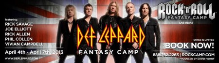 Def Leppard - Fantasy Camp - promo banner - 2013