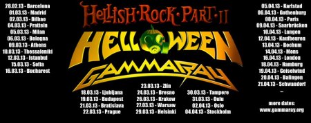 Helloween - Gamma Ray - Hellish Rock Part II - promo banner