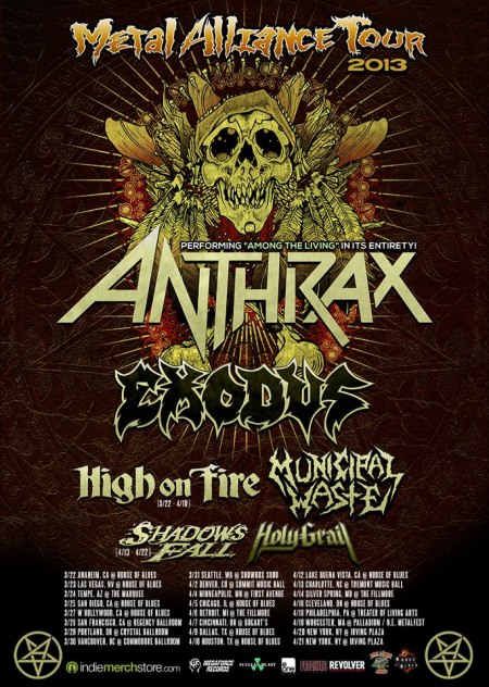 Metal Alliance Tour - 2013 - promo poster pic