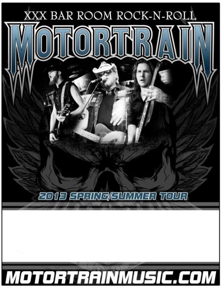 Motortrain - 2013 Spring:Summer Tour flyer