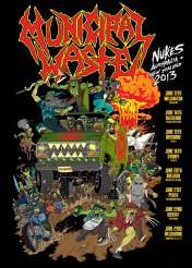 Municipal Waste - Australia - New Zealand - tour poster - 2013