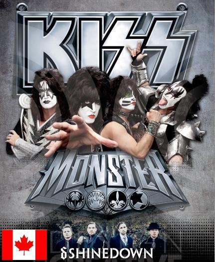 Kiss - Monster - Canada Tour - 2013 - flyer promo