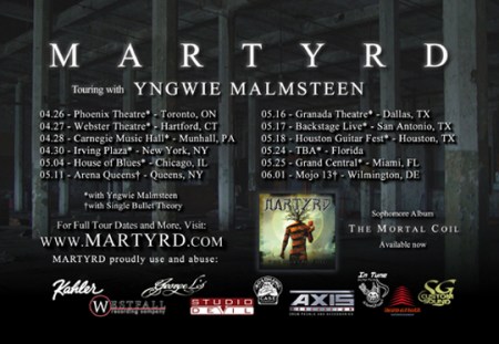 Martyrd - Tour Dates - Promo Flyer - 2013