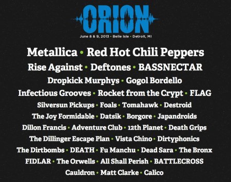 Orion - Music And More - Band Lineup - 2013