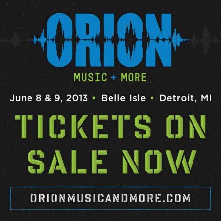 Orion - Music + More - promo flyer - 2013