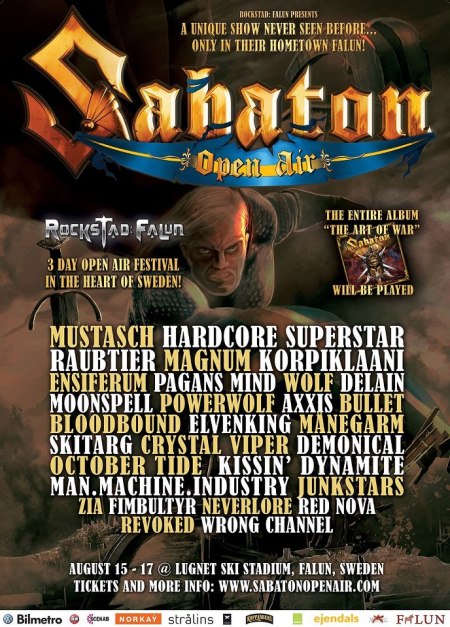 Sabaton - Open Air - 2013 - promo flyer