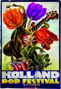 Holland Pop Festival - 1970 - concert flyer - promo