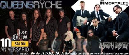 Sabrina Sabrok - Queensryche - concert banner flyer - june 2013