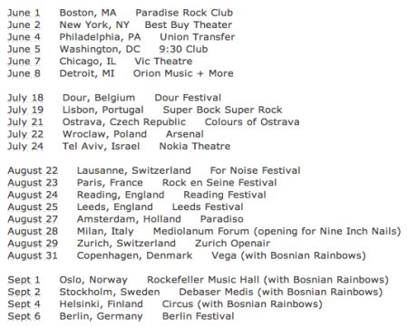 Tomahawk - Tour Dates - 2013 - #6
