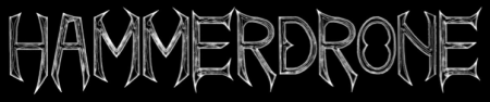Hammerdrone - Band Logo - Large - B&W