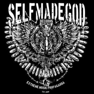 Selfmadegod records - large logo - B&W