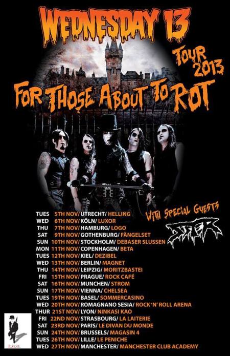 Wednesday 13 - Tour 2013 - promo flyer - #1