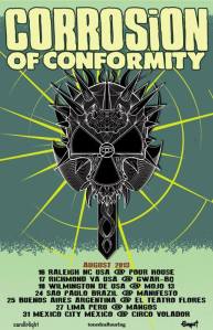 Corrosion Of Conformity - Tour Flyer - August - 2013