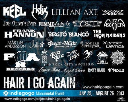 Hair I Go Again - Indiegogo - MonuMetal Event - indiegogo - 2013