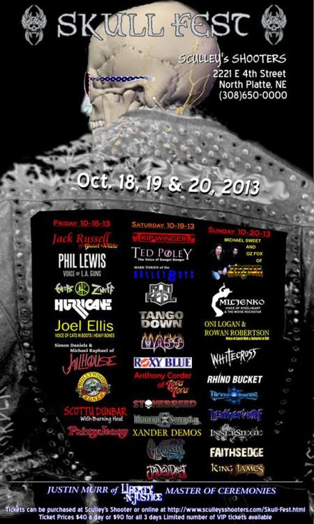 Skull Fest - promo flyer - nebraska - 2013 - Oct