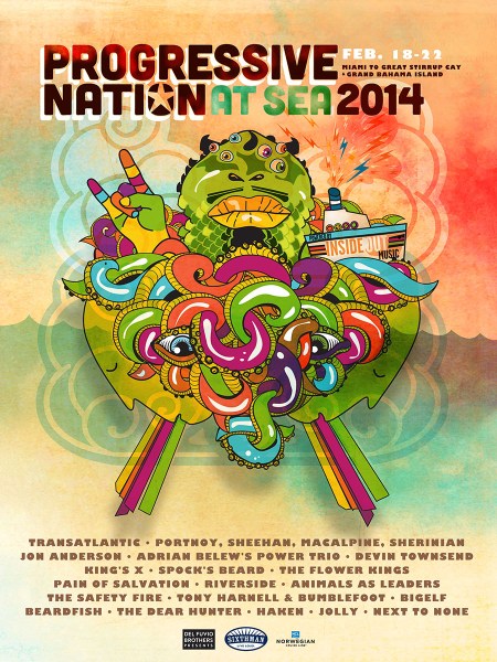 PROGRESSIVE NATION AT SEA 2014 - promo flyer - EB POSTER