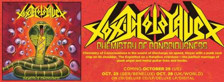 TOXIC HOLOCAUST - Chemistry Of Consciousness - prom album banner - 2013