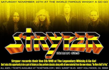 Stryper - Live At The Whisky A Go Go - promo banner - 2013