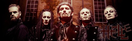 Hell - promo band pic - banner - logo - 2013 - #1