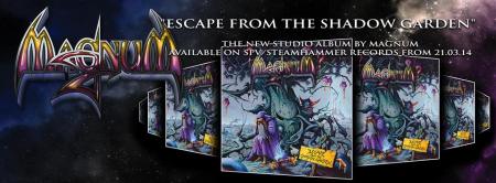 Magnum - Escape From The Shadow Garden - promo album banner - 2013