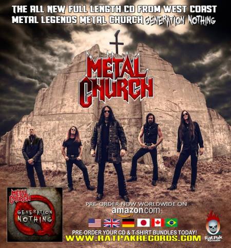 Metal Church - Generation Nothing - promo flyer - October - 2013
