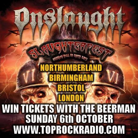 Onslaught - Slaughterfest - ticket contest - promo banner - October 6 - 2013