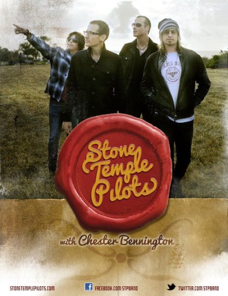 Stone Temple Pilots - Chester Bennington - promo band flyer - 2013 - #477