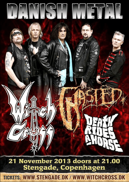 Witch Cross - Danish Metal - show flyer - November - 2013