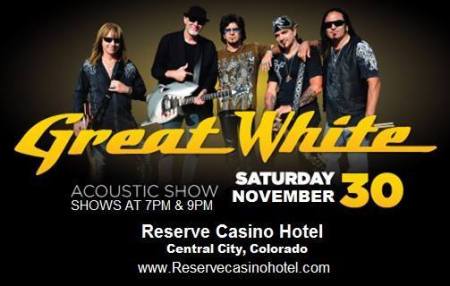 Great White - Acoustic Show - promo flyer - Colorado - 2013