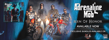 Adrenaline Mob - Men Of Honor - promo banner - band pic - 2013