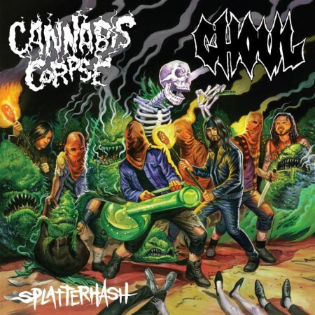 Cannabis Corpse - Ghoul - split promo cover - december 2013