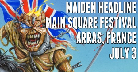 Iron Maiden - Arras Main Square Festival - France - 2014 - promo banner