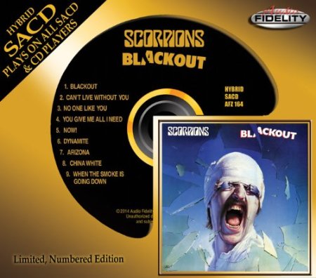 Scorpions - Blackout - Audio Fidelity - promo cover pic - gold - 2014