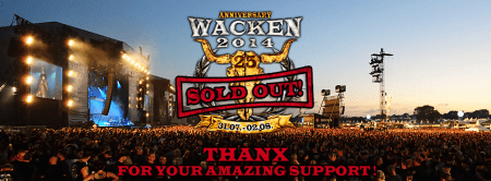 Wacken Open Air - 2014 - Sold Out - promo banner