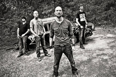 Dead Earth Politics - promo band pic - B&W - #3399 - 2014