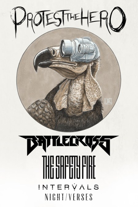 Protest The Hero - Battlecross - tour flyer - 2014 - #7780