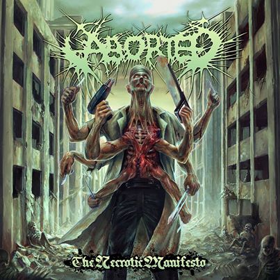 Aborted - The Necrotic Manifesto - promo cover pic - 2014
