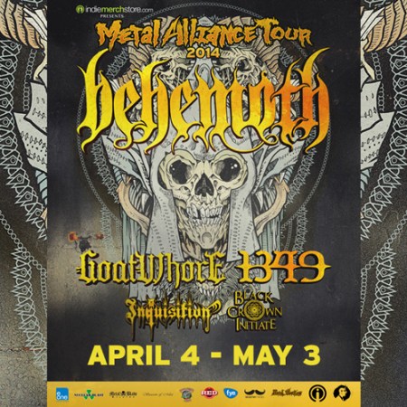 Behemoth - Metal Alliance Tour - promo flyer - 2014 - #4466