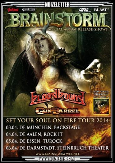 Brainstorm - Album Release Shows - promo flyer - 2014