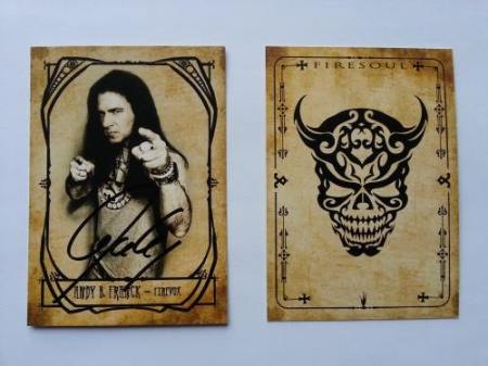 Brainstorm - autographed tarot cards - promo pic - 2014 - #3300