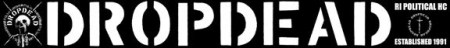 Dropdead - band logo - b&w - 2014 - banner