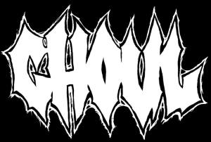 Ghoul - large band logo - B&W - 2013